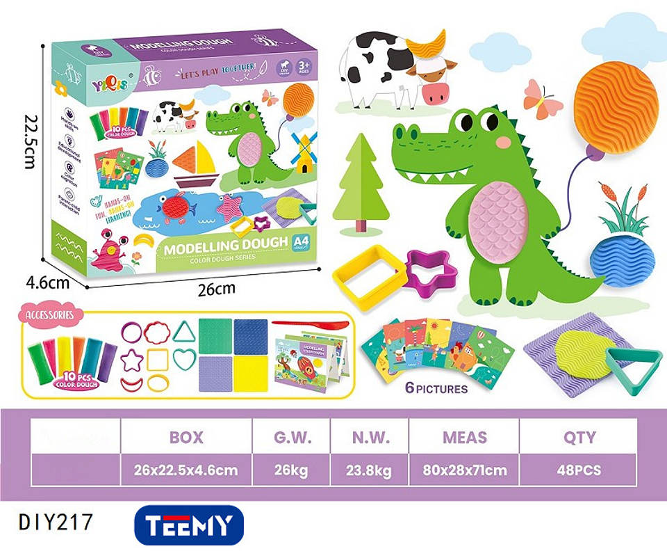 JUEGO PLASTICILINA, 3 DEL MISMO POR MAYOR  (DIY217) 1