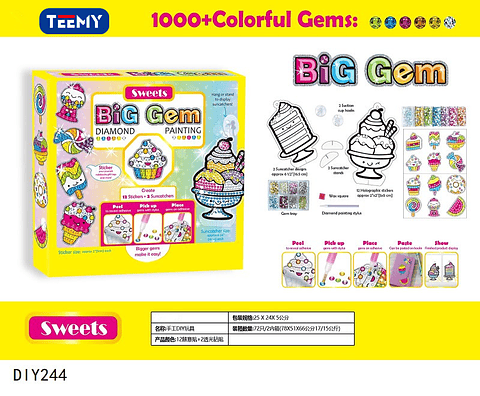 JUEGO DE GEMAS, PRECIO PUBLICADO ES AL POR MAYOR Y DEBEN SER 3 UNIDADES DEL MISMO  (DIY244)