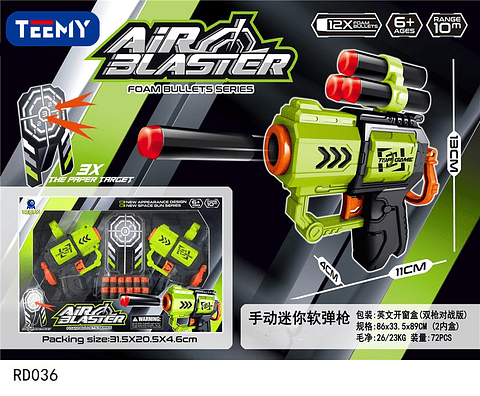 PISTOLA NERF , PRECIO PUBLICADO ES AL POR MAYOR Y DEBEN SER 3 UNIDADES DEL MISMO  (RD036)