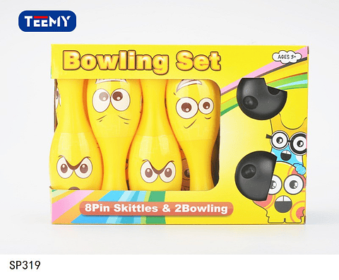 JUEGO MINI BOWLING, PRECIO PUBLICADO ES AL POR MAYOR Y DEBEN SER 3 UNIDADES DEL MISMO 