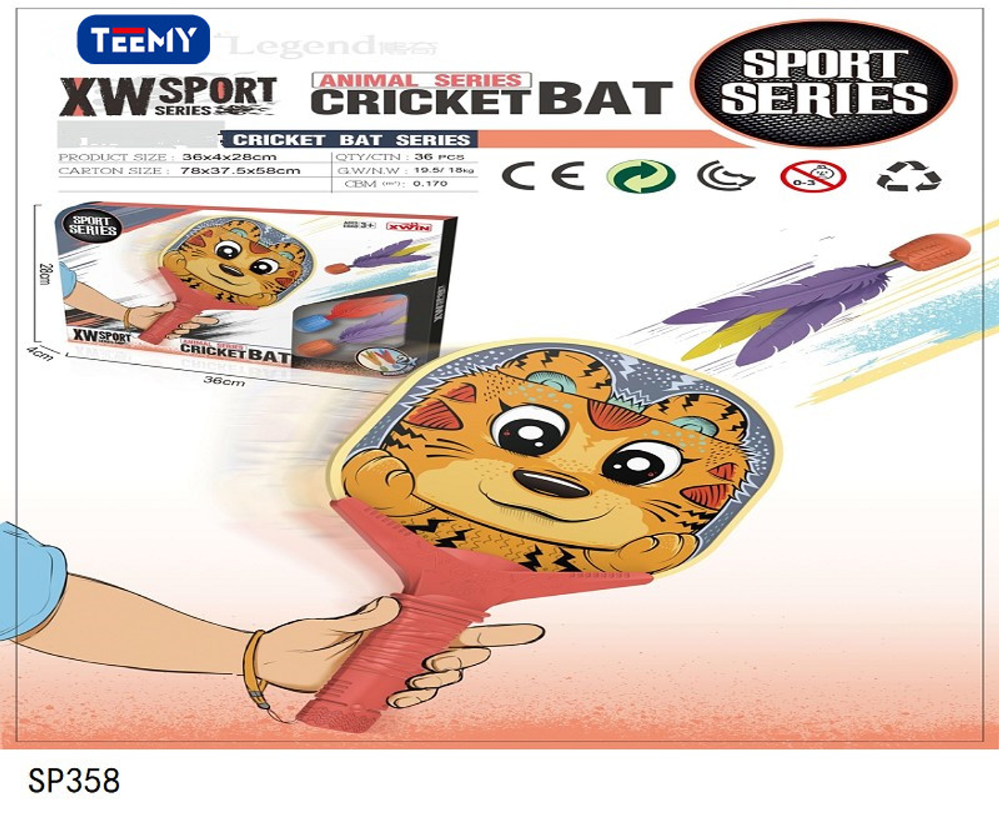 RAQUETAS CRICKET , PRECIO PUBLICADO ES AL POR MAYOR Y DEBEN SER 3 UNIDADES DEL MISMO  (SP358) 1