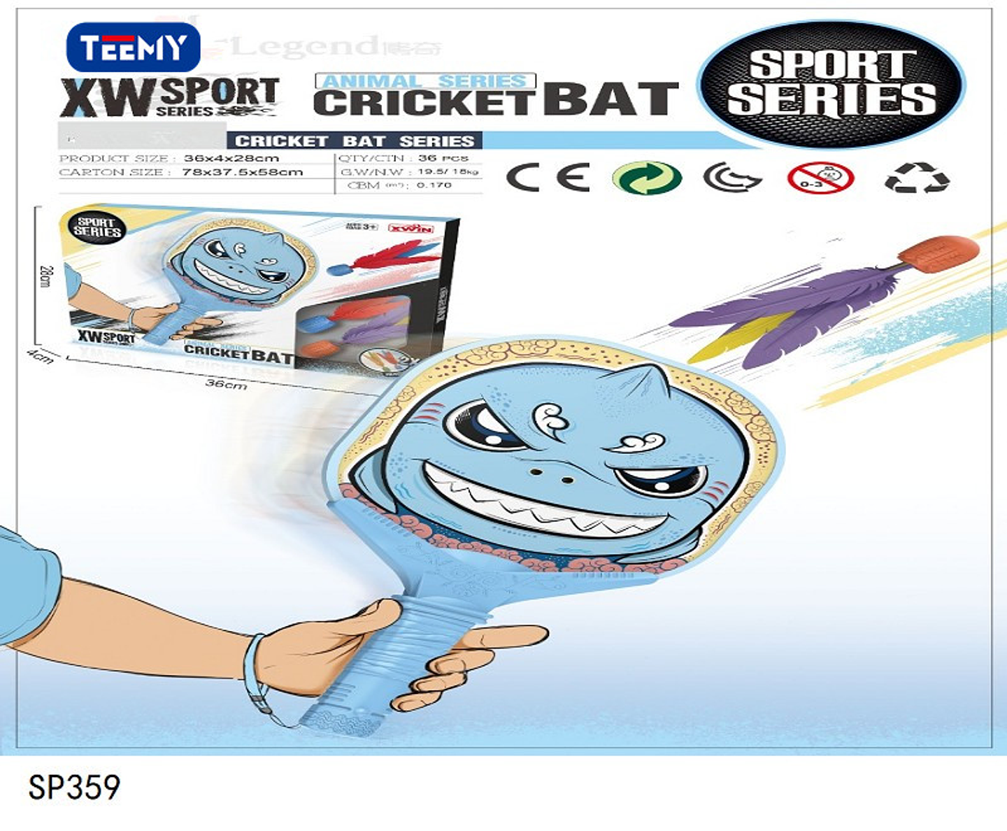 RAQUETAS CRICKET , PRECIO PUBLICADO ES AL POR MAYOR Y DEBEN SER 3 UNIDADES DEL MISMO  (SP359) 1