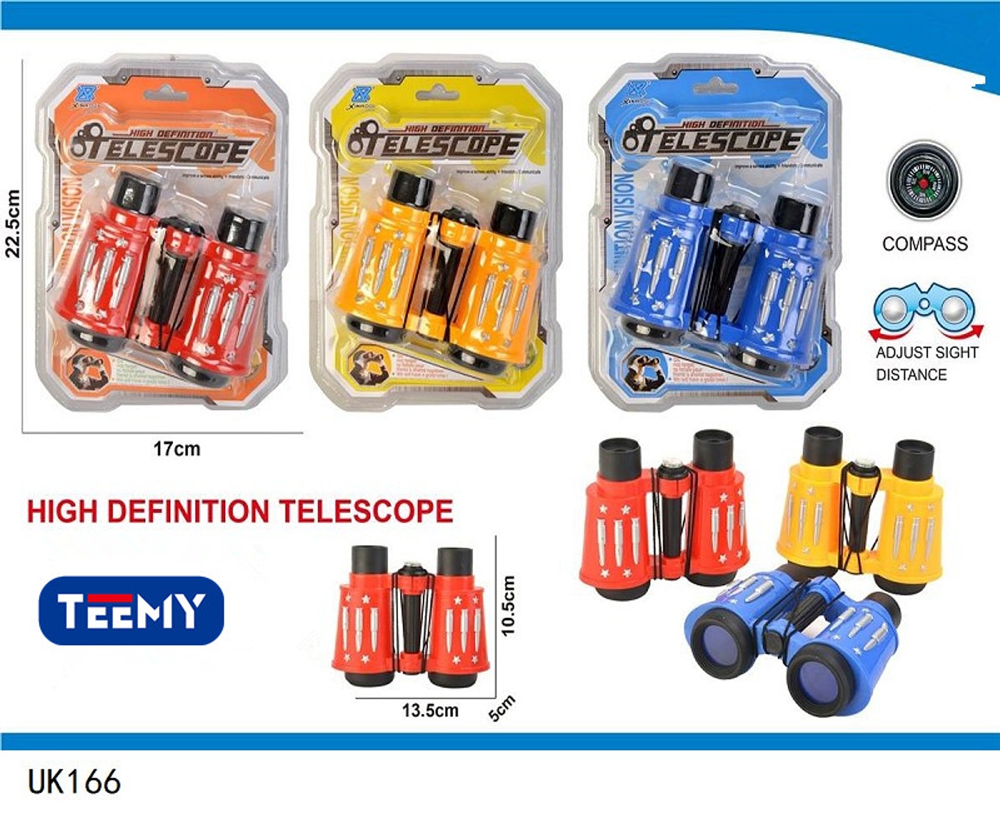 BINOCULARES, PRECIO PUBLICADO ES AL POR MAYOR Y DEBEN SER 3 UNIDADES DEL MISMO  (UK166) 1