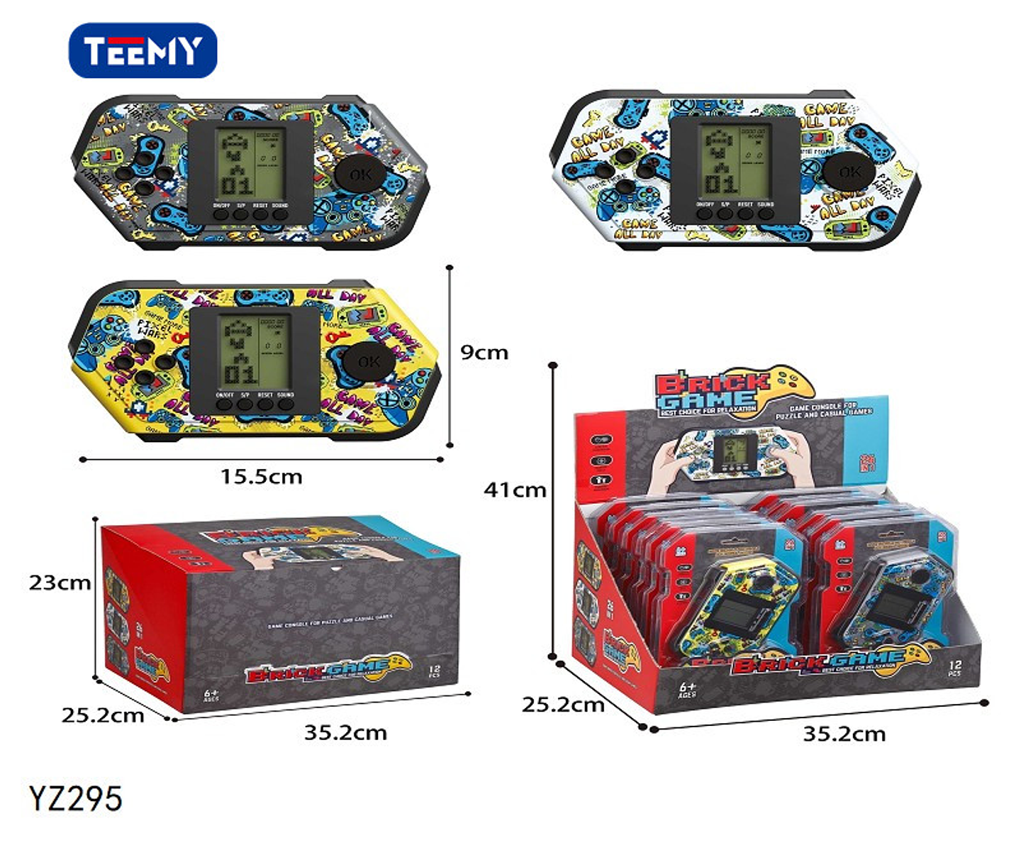 CONSOLA RETRO PAQUETE 12 PIEZAS (YZ295) 1