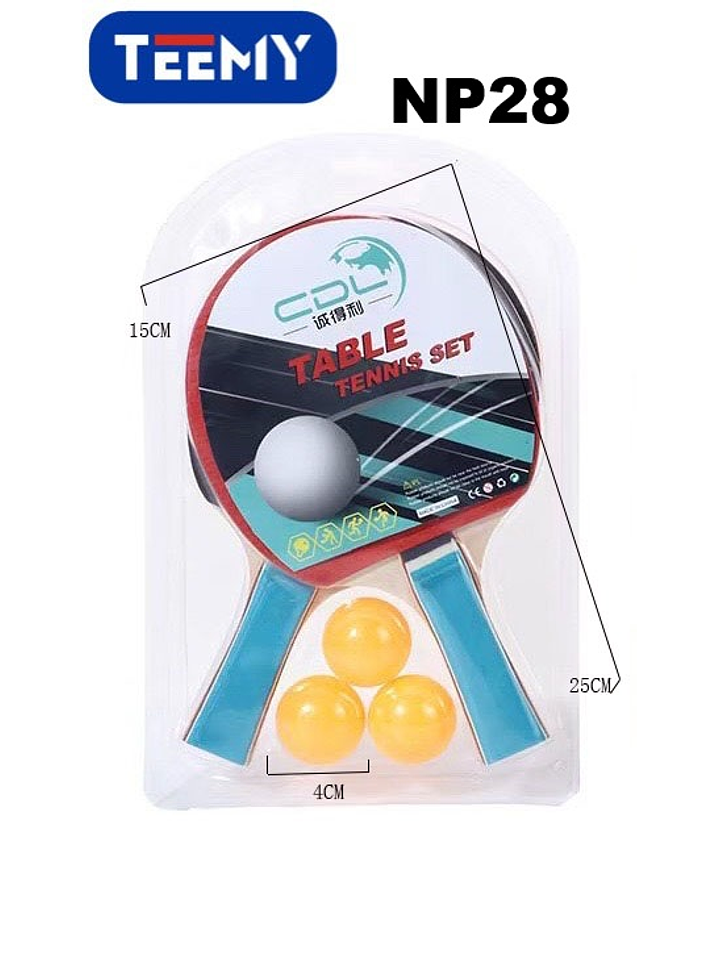 RAQUETA PING PONG CON PELOTAS , PRECIO PUBLICADO ES AL POR MAYOR Y DEBEN SER 3 UNIDADES DEL MISMO  1