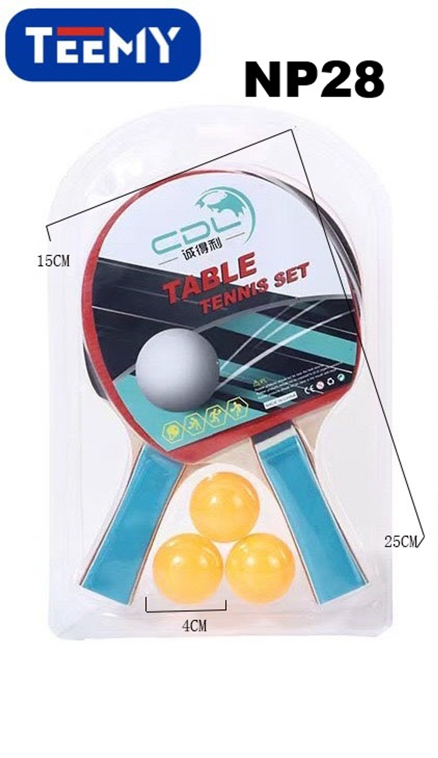 RAQUETA PING PONG CON PELOTAS , PRECIO PUBLICADO ES AL POR MAYOR Y DEBEN SER 3 UNIDADES DEL MISMO  (NP28) 1