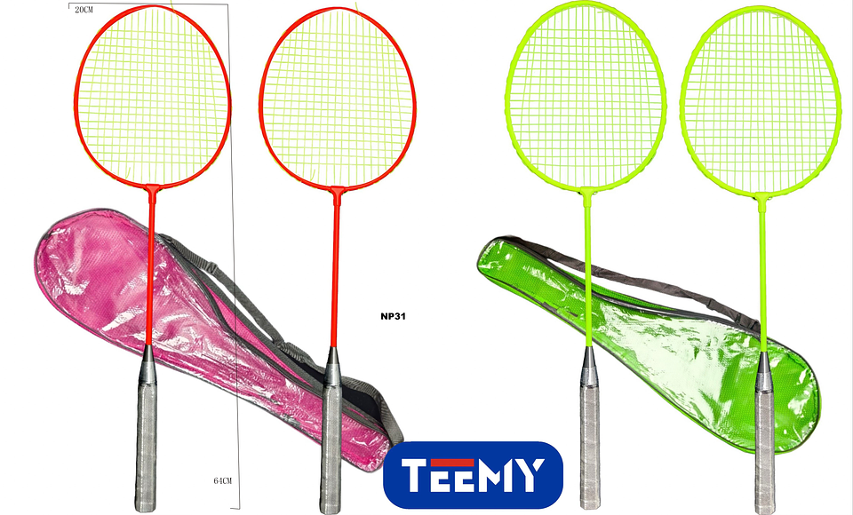 RAQUETAS BADMINTON, PRECIO PUBLICADO ES AL POR MAYOR Y DEBEN SER 3 UNIDADES DEL MISMO  (NP31) 1