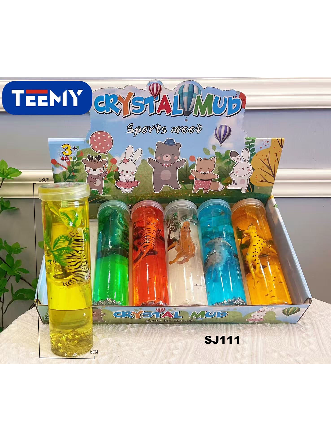 SLIME ANIMALES PAQUETE 6 PIEZAS 1