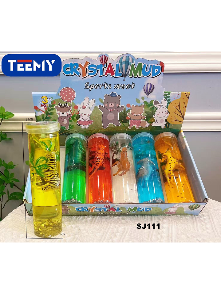 SLIME ANIMALES PAQUETE 6 PIEZAS 1