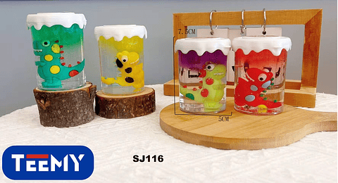 SLIME DINOSAURIOS PAQUETE 12 PIEZAS (SJ116)