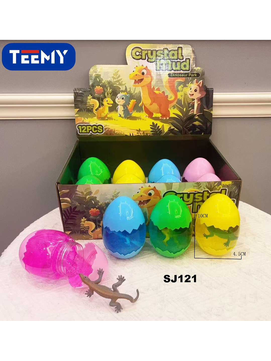 SLIME DINOSAURIOS PAQUETE 12 PIEZAS 1