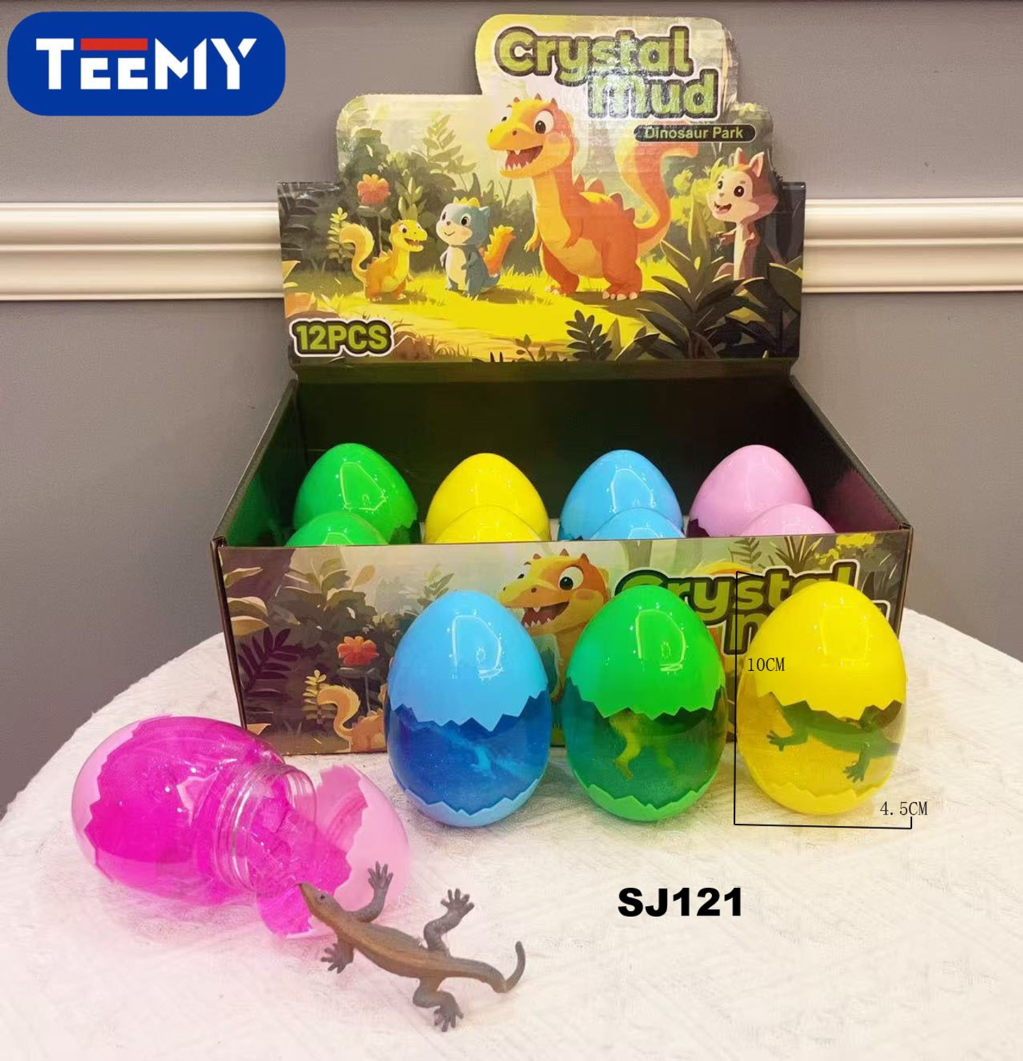 SLIME DINOSAURIOS PAQUETE 12 PIEZAS (SJ121) 1