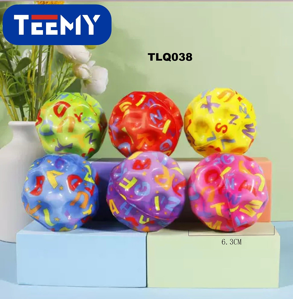 PELOTA SALTARINA PAQUETE 12 PIEZAS (TLQ038) 1