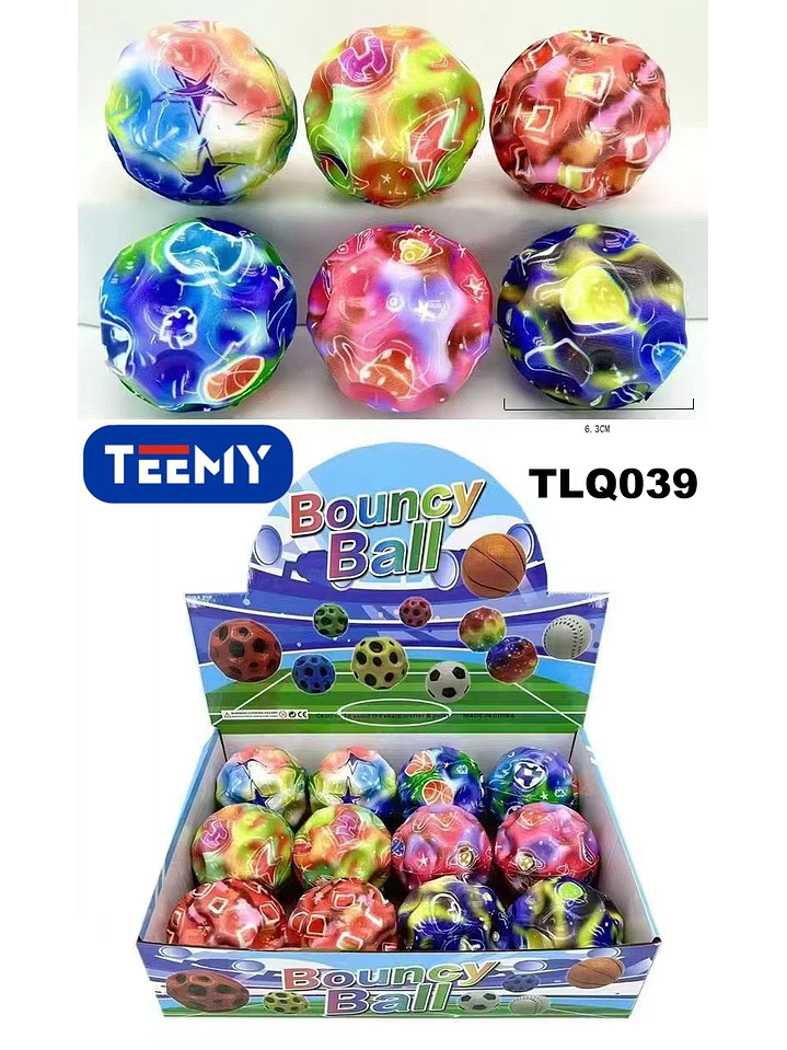 PELOTA SALTARINA PAQUETE 12 PIEZAS 1