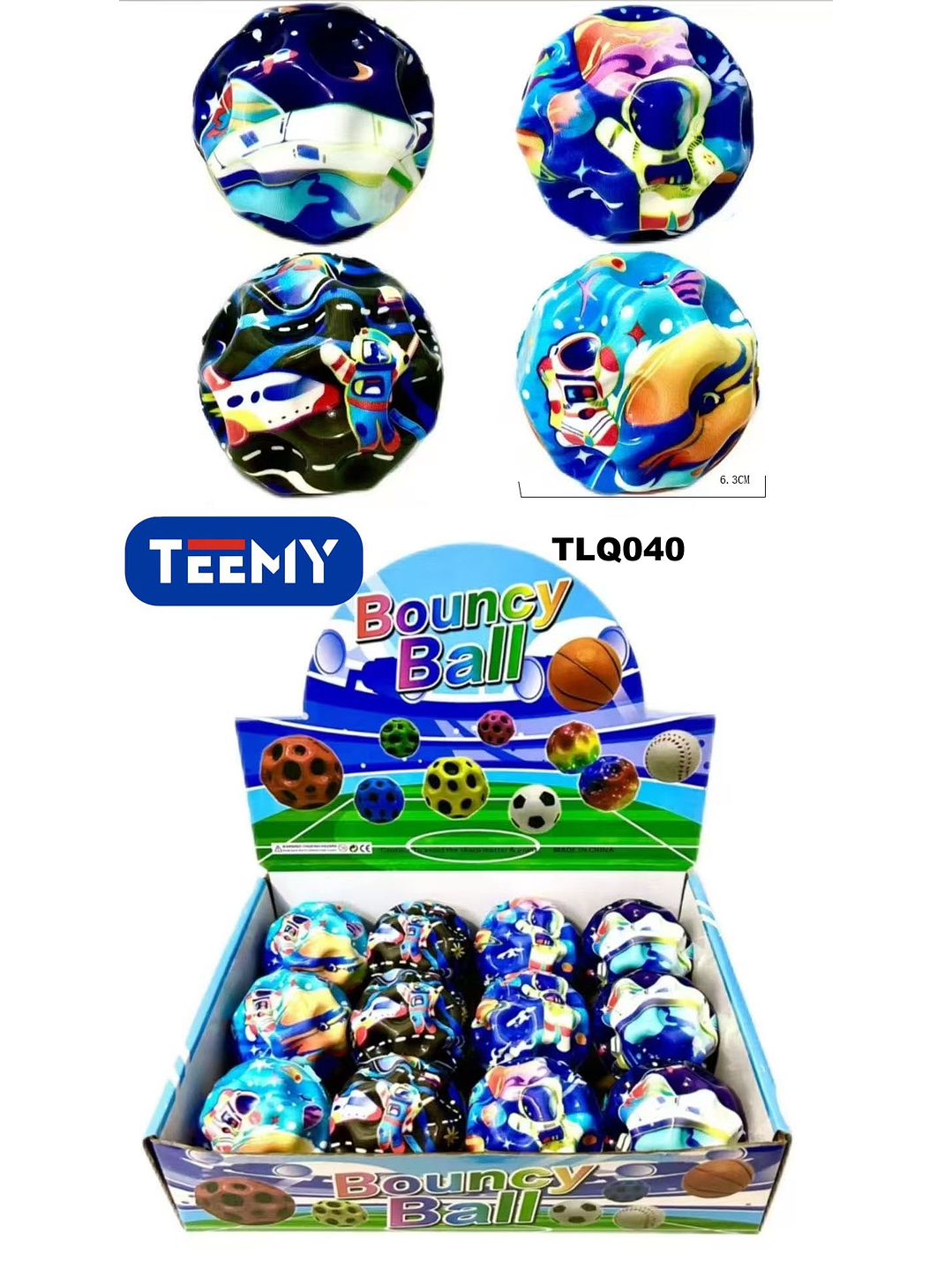 PELOTA SALTARINA PAQUETE 12 PIEZAS 1