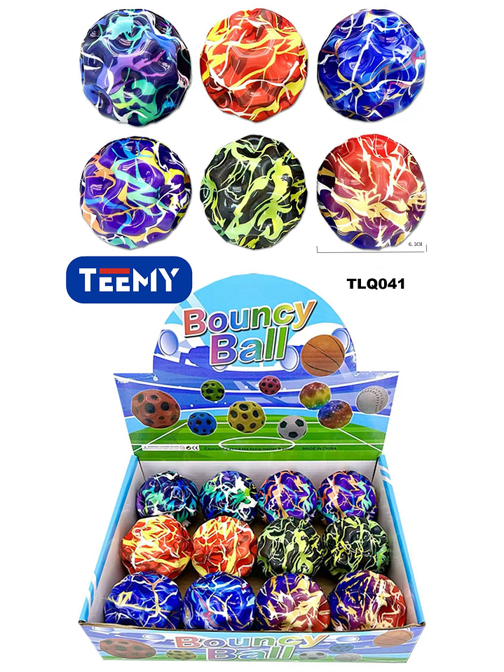 PELOTA SALTARINA PAQUETE 12 PIEZAS 1