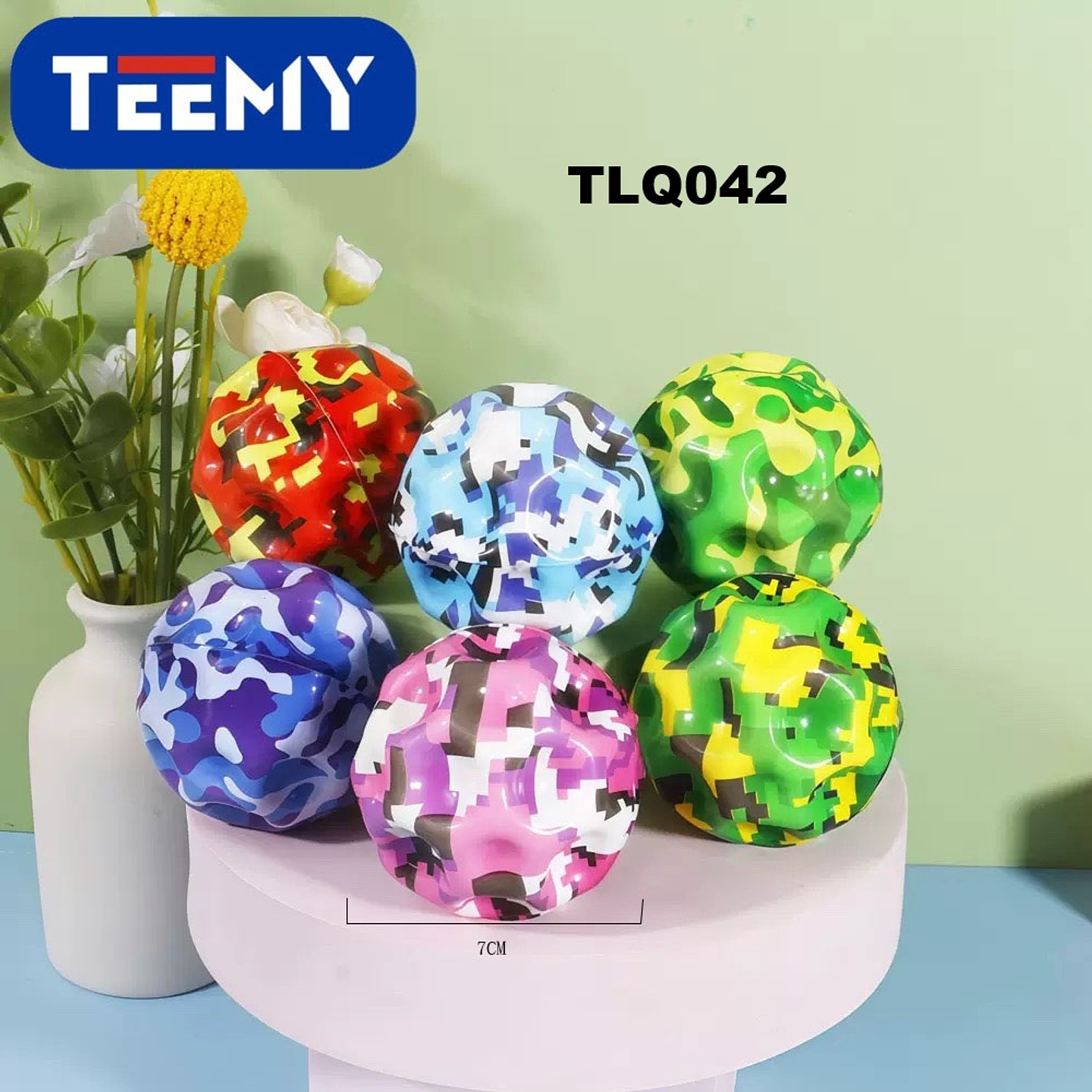 PELOTA SALTARINA PAQUETE 12 PIEZAS (TLQ042) 1