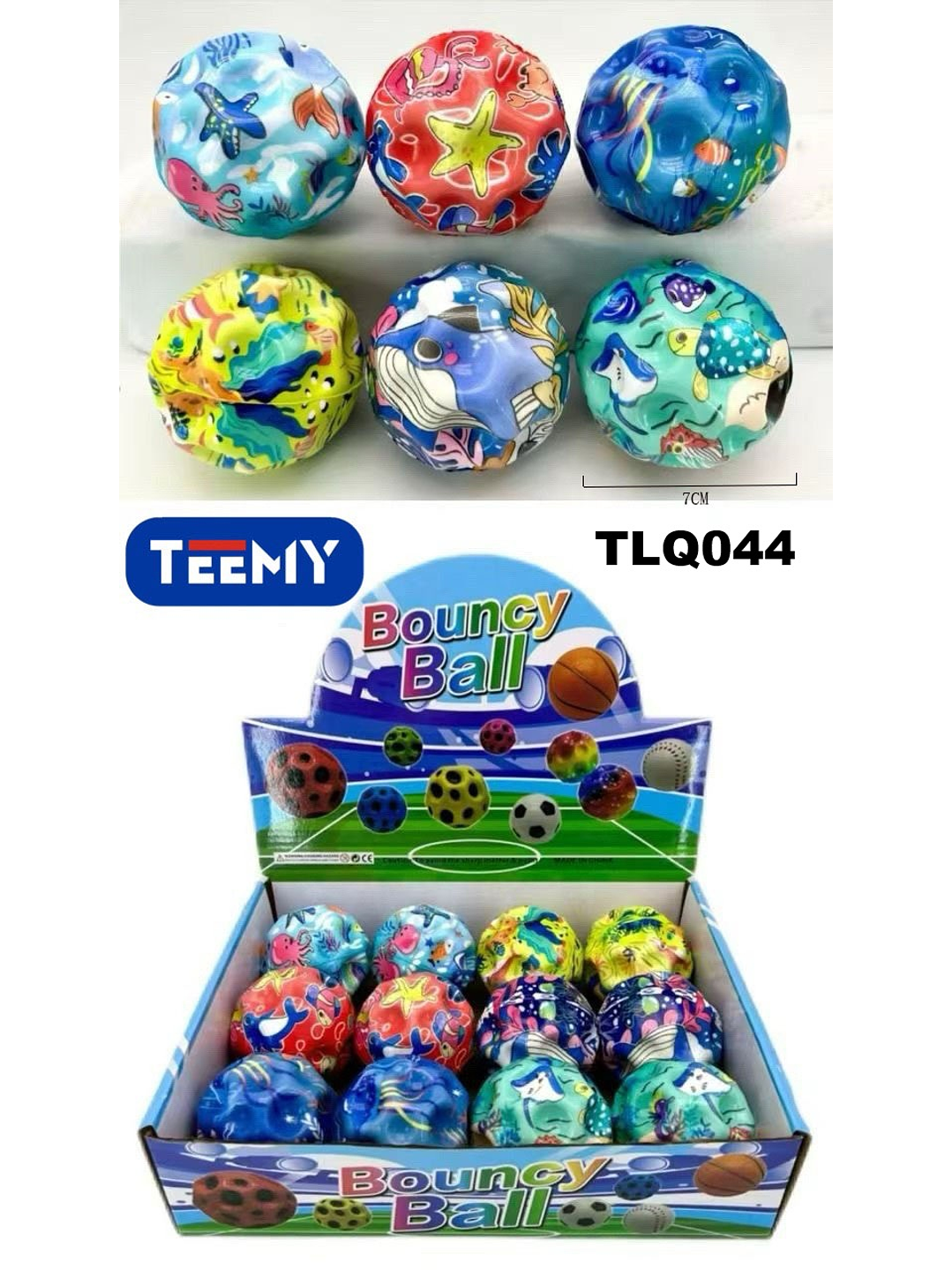 PELOTA SALTARINA PAQUETE 12 PIEZAS 1