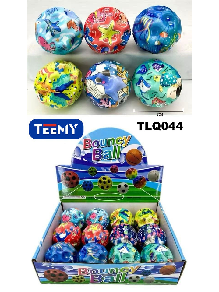 PELOTA SALTARINA PAQUETE 12 PIEZAS 1