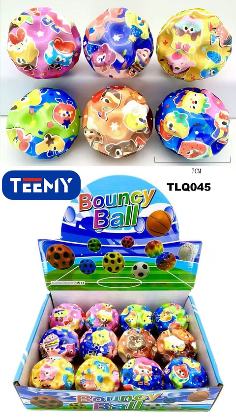 PELOTA SALTARINA PAQUETE 12 PIEZAS (TLQ045)