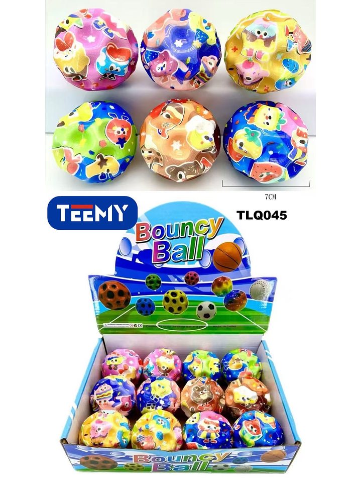 PELOTA SALTARINA PAQUETE 12 PIEZAS 1