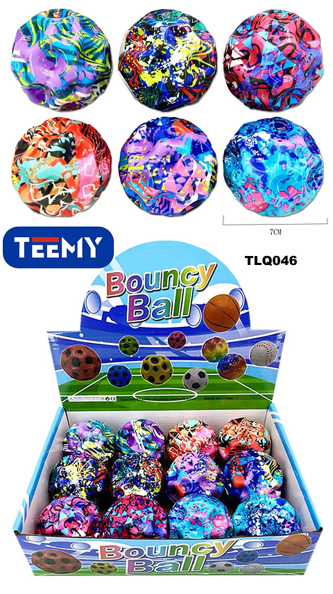 PELOTA SALTARINA PAQUETE 12 PIEZAS (TLQ046)