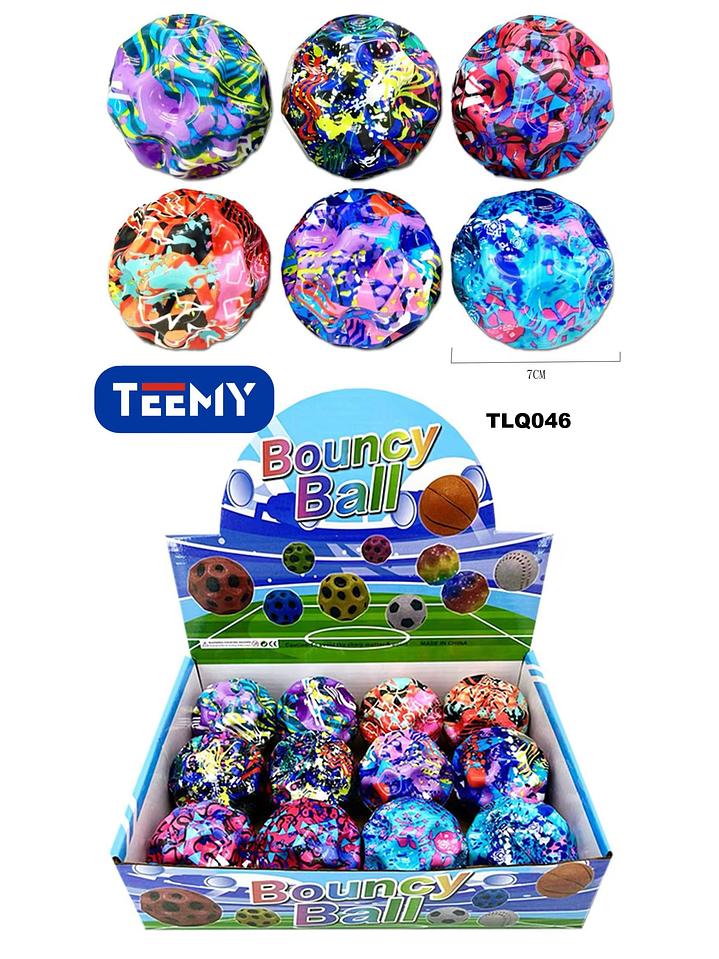 PELOTA SALTARINA PAQUETE 12 PIEZAS 1