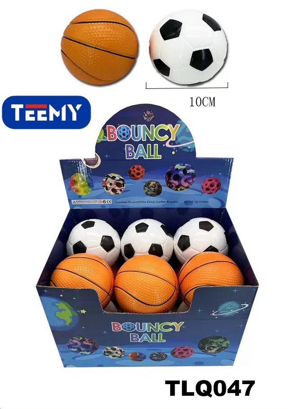 PELOTA SALTARINA PAQUETE 12 PIEZAS (TLQ047) 1