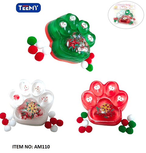 SQUISHY PATICA NAVIDAD PAQUETE 12 PIEZAS (AM110)