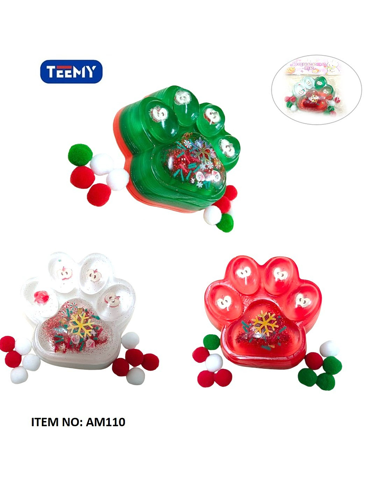 SQUISHY PATICA NAVIDAD PAQUETE 12 PIEZAS 1
