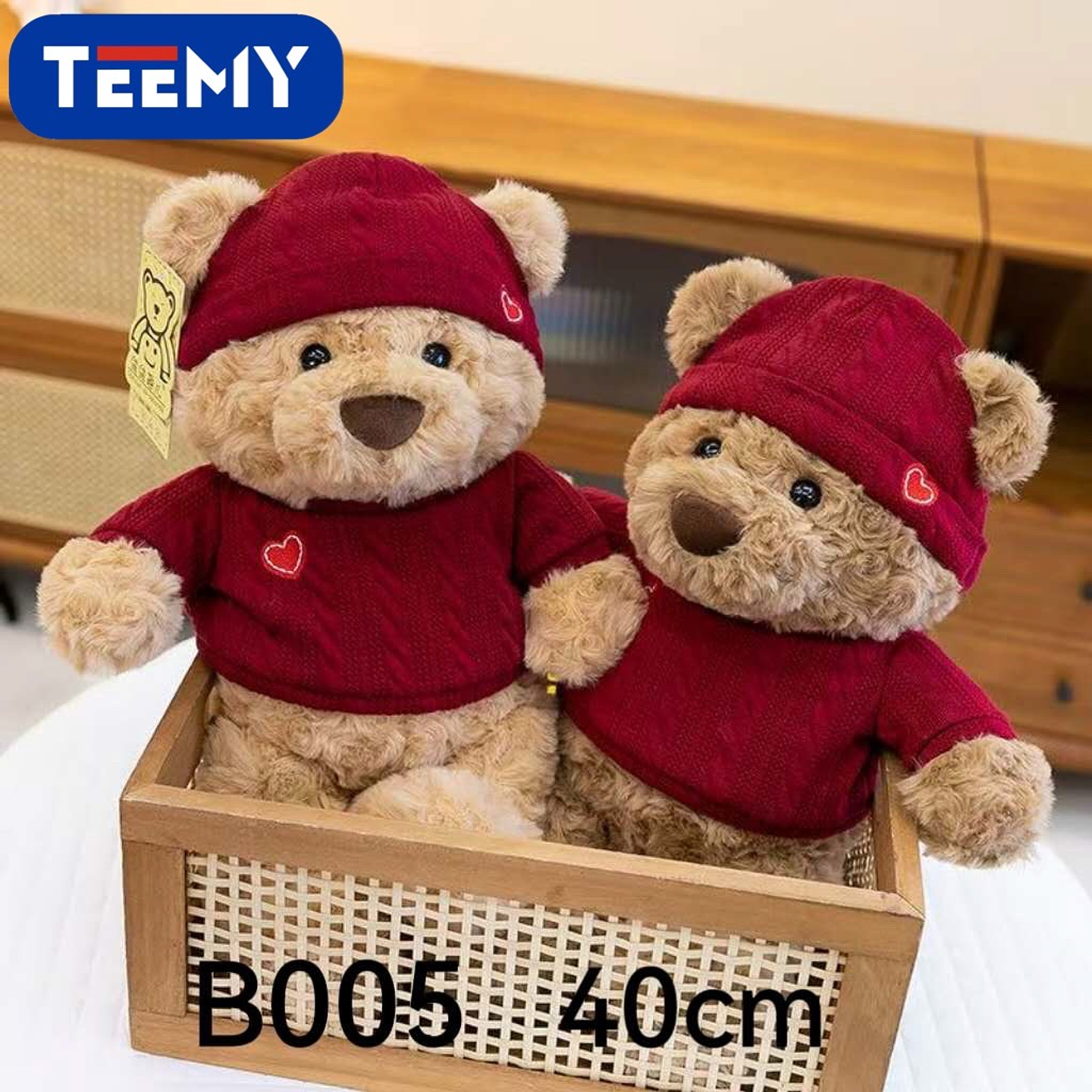 PELUCHE OSO 40 CM, PRECIO PUBLICADO ES AL POR MAYOR Y DEBEN SER 3 UNIDADES DEL MISMO  (B005) 1