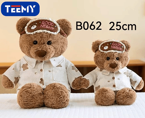 PELUCHE OSO 25 CM, PRECIO PUBLICADO ES AL POR MAYOR Y DEBEN SER 3 UNIDADES DEL MISMO  (B062)