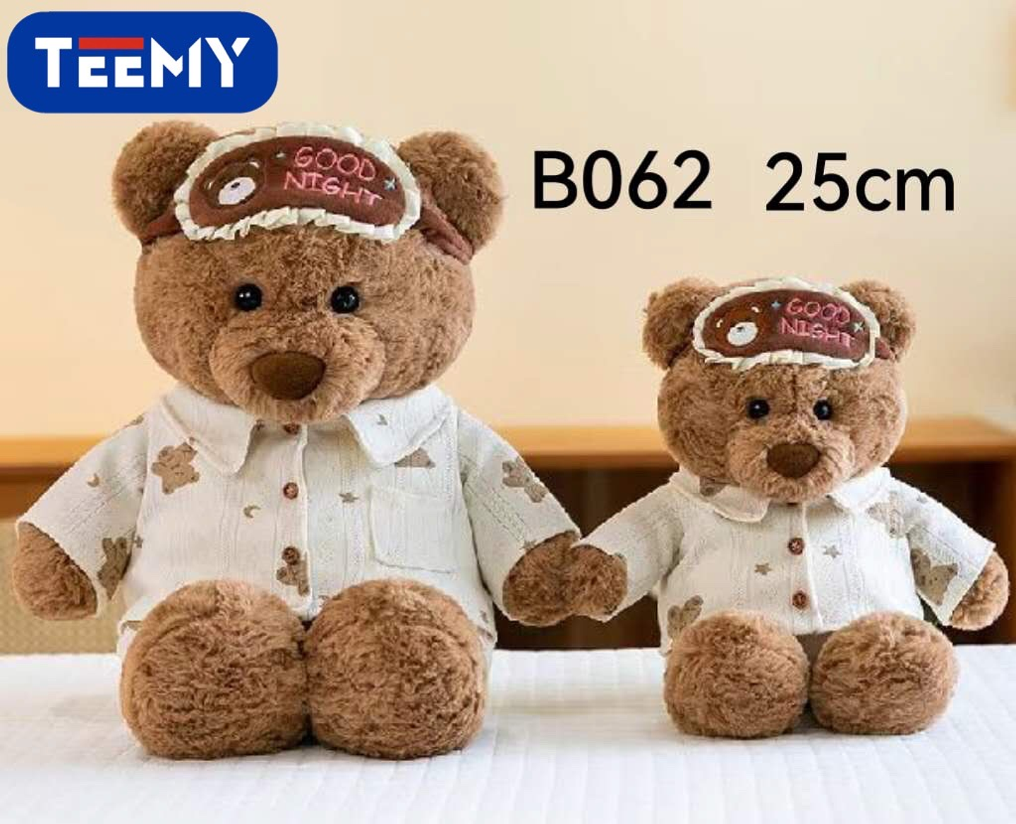 PELUCHE OSO 25 CM, PRECIO PUBLICADO ES AL POR MAYOR Y DEBEN SER 3 UNIDADES DEL MISMO  (B062) 1