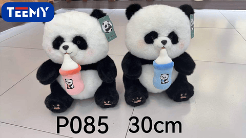 PELUCHE PANDA 30 CM  , PRECIO PUBLICADO ES AL POR MAYOR Y DEBEN SER 3 UNIDADES DEL MISMO  (P085)