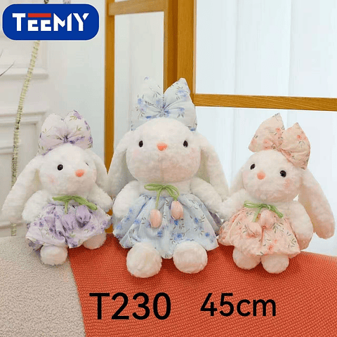 PELUCHE CONEJO 45CM  , PRECIO PUBLICADO ES AL POR MAYOR Y DEBEN SER 3 UNIDADES DEL MISMO 