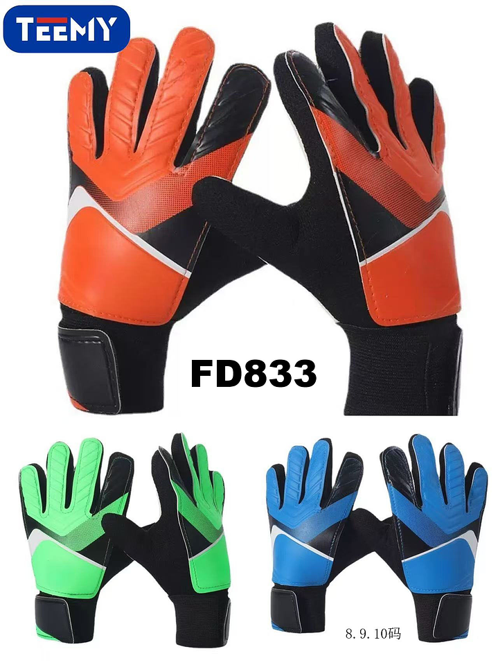 GUANTES DE PORTERO TALLA L, PRECIO PUBLICADO ES AL POR MAYOR Y DEBEN SER 3 UNIDADES DEL MISMO  1