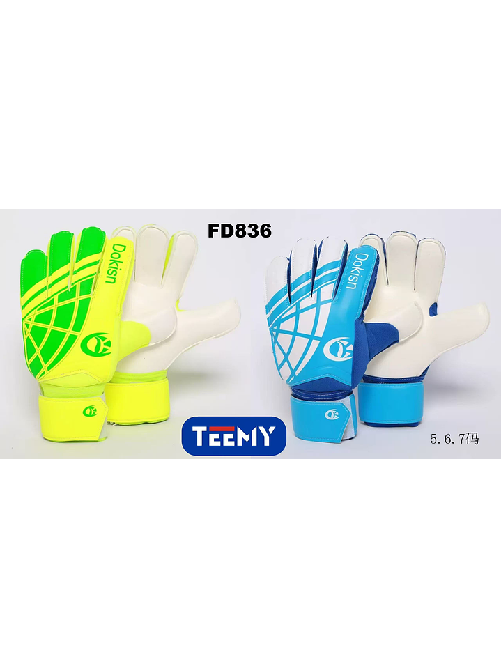 GUANTES DE PORTERO TALLA S, PRECIO PUBLICADO ES AL POR MAYOR Y DEBEN SER 3 UNIDADES DEL MISMO  1