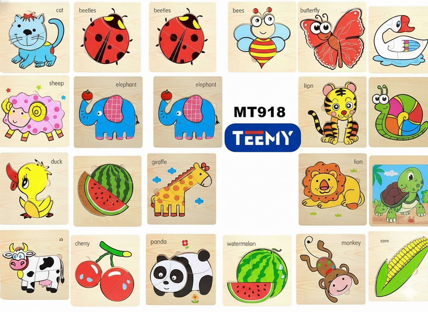 PUZZLE DIDACTICO PAQUETE 24 PIEZAS  (MT918) 1