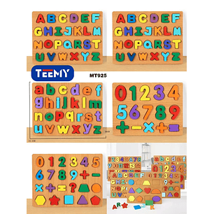 JUEGO DIDACTICO LETRAS Y NUMEROS, PRECIO PUBLICADO ES AL POR MAYOR Y DEBEN SER 3 UNIDADES DEL MISMO 