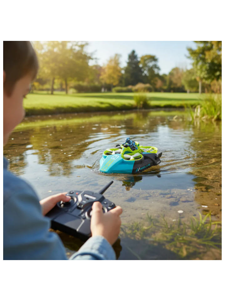 JUGUETE A CONTROL REMOTO 3 EN 1 (DRON, LANCHA Y CARRO), PRECIO PUBLICADO ES AL POR MAYOR Y DEBEN SER 3 UNIDADES DEL MISMO  2