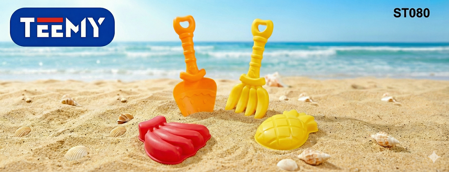 SET JUGUETES DE PLAYA VARIOS COLORES PAQUETE 12 PIEZAS (ST080) 1