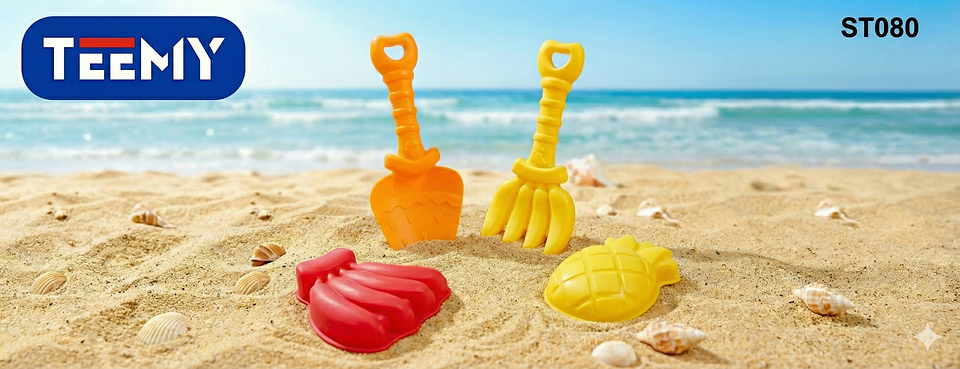 SET JUGUETES DE PLAYA VARIOS COLORES PAQUETE 12 PIEZAS (ST080) 1