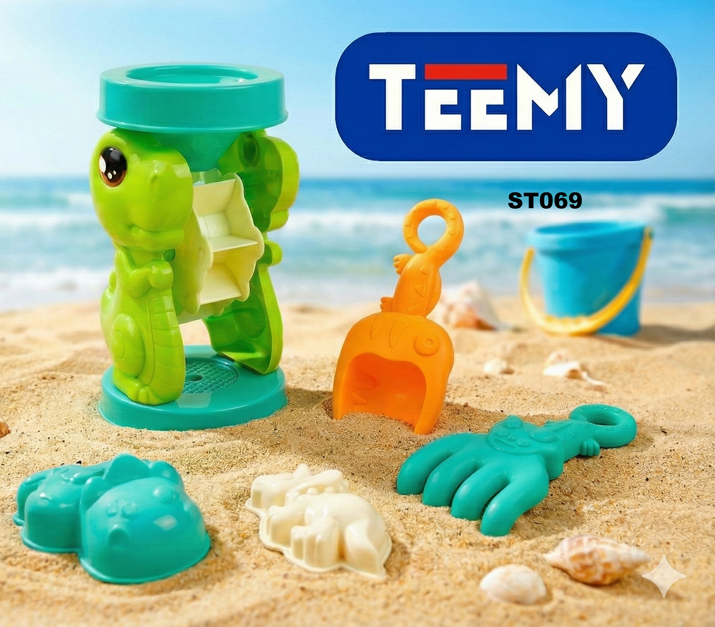 SET JUGUETES DE PLAYA PAQUETE 6 PIEZAS (ST069) 1