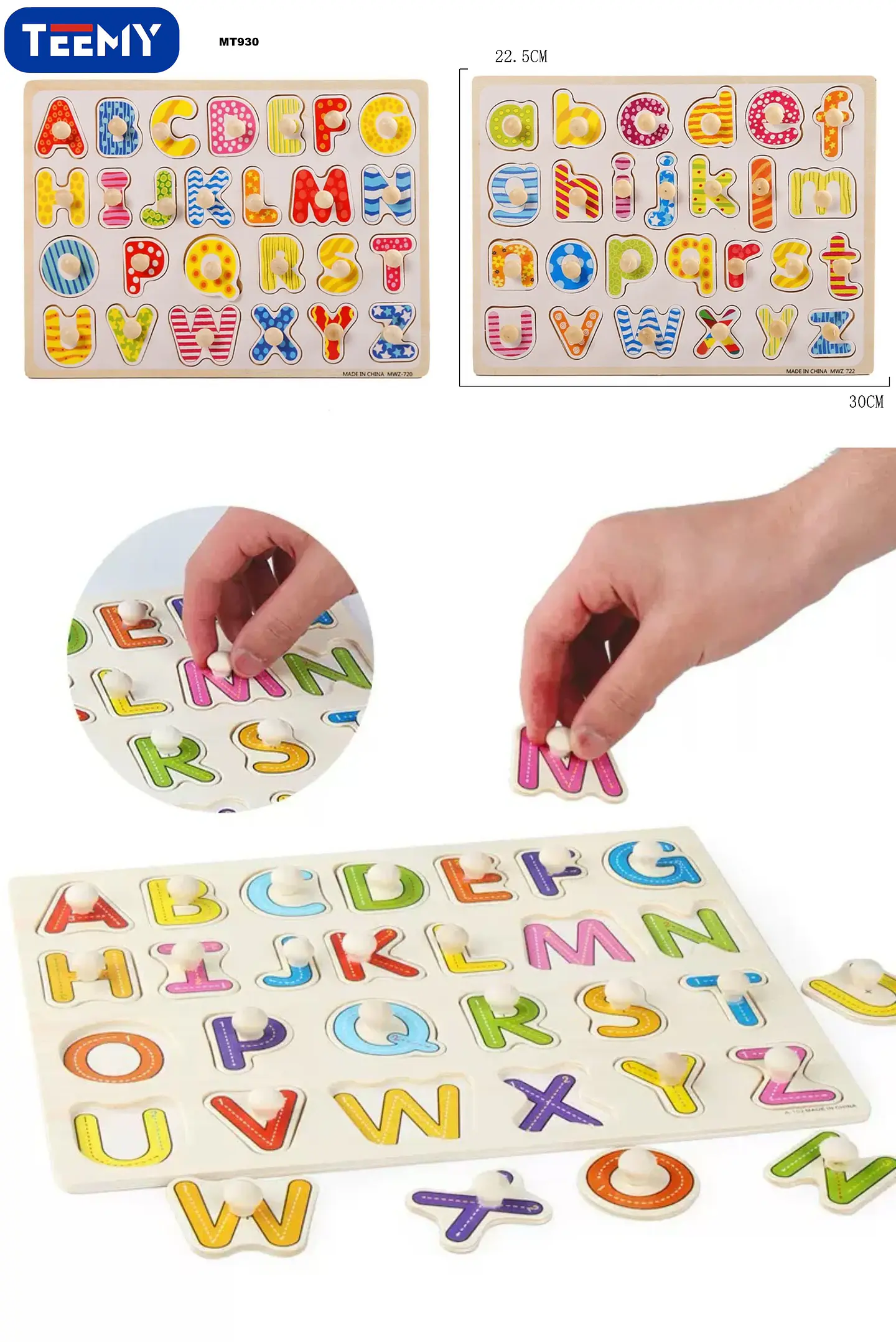 JUEGO DIDACTICO LETRAS, 3 DEL MISMO POR MAYOR  (MT930) 1