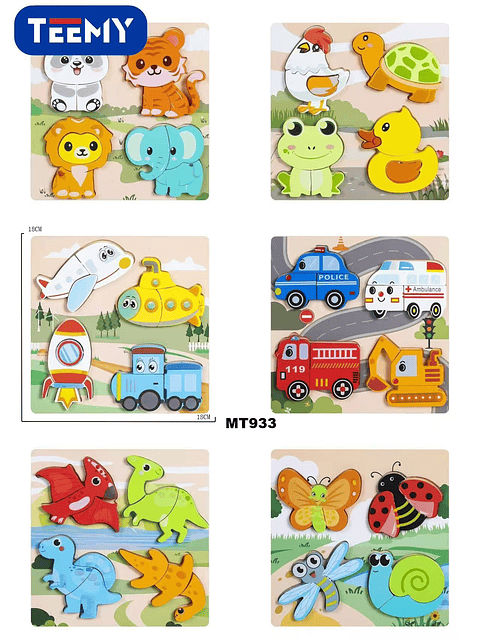 JUEGO DIDACTICO, 3 DEL MISMO POR MAYOR  (MT933)