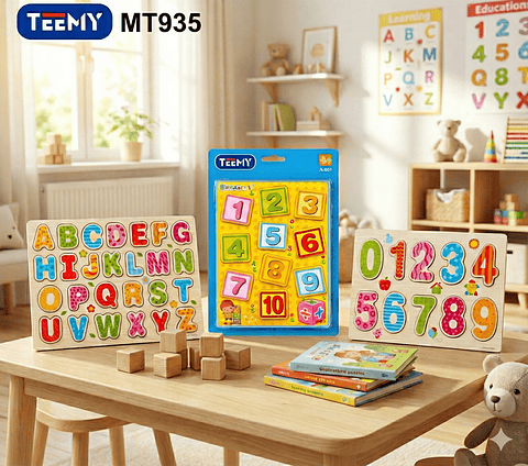 JUEGO DIDACTICO LETRAS Y NUMEROS, 3 DEL MISMO POR MAYOR  (MT935)