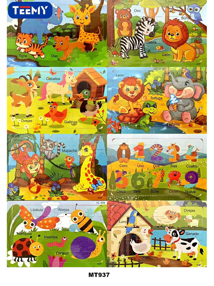 PUZZLE DIDACTICO PAQUETE 24 PIEZAS  1