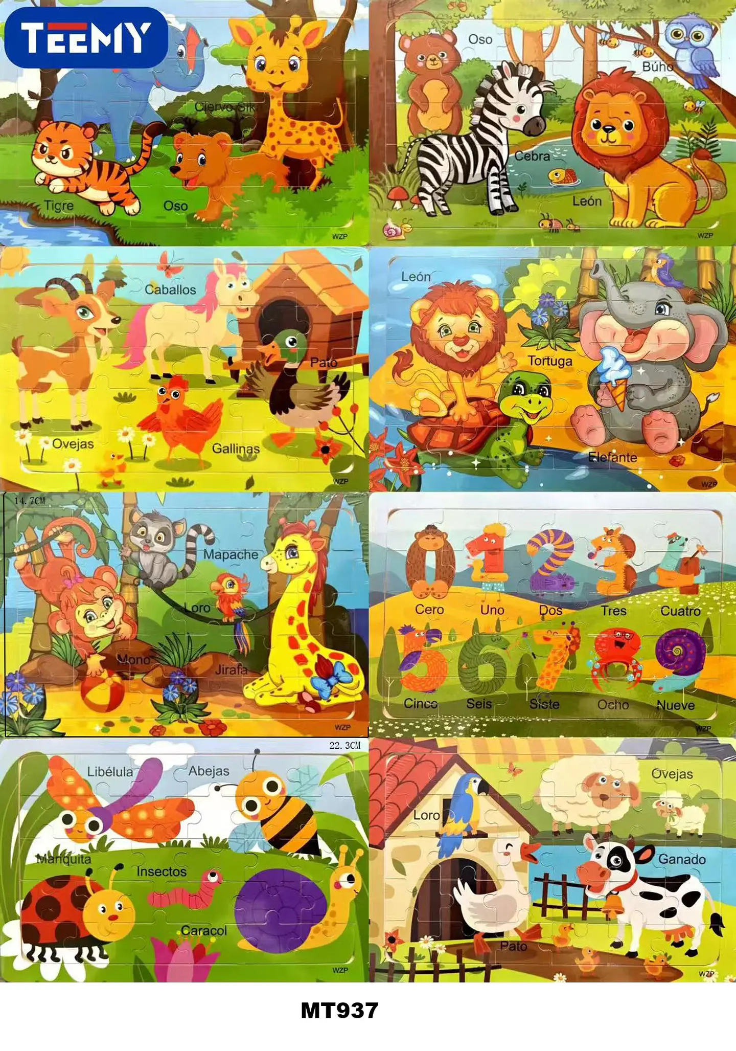 PUZZLE DIDACTICO PAQUETE 24 PIEZAS  (MT937) 1