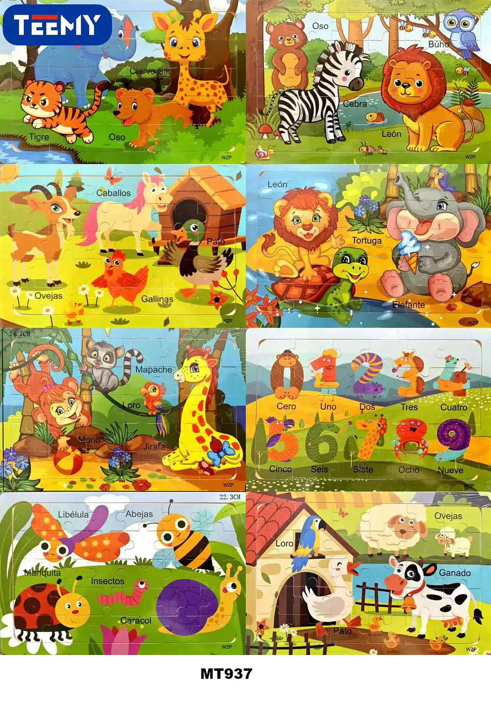 PUZZLE DIDACTICO PAQUETE 24 PIEZAS  (MT937) 1