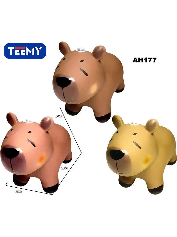 CAPIBARA CABALLITO  PARA BEBES , PRECIO PUBLICADO ES AL POR MAYOR Y DEBEN SER 3 UNIDADES DEL MISMO  1